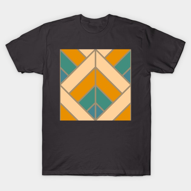 Geometric Pattern: Art Deco Diamond: Lily T-Shirt by Red Wolf